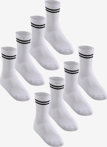 MT Athletic Socks 'Tennis' in White: front
