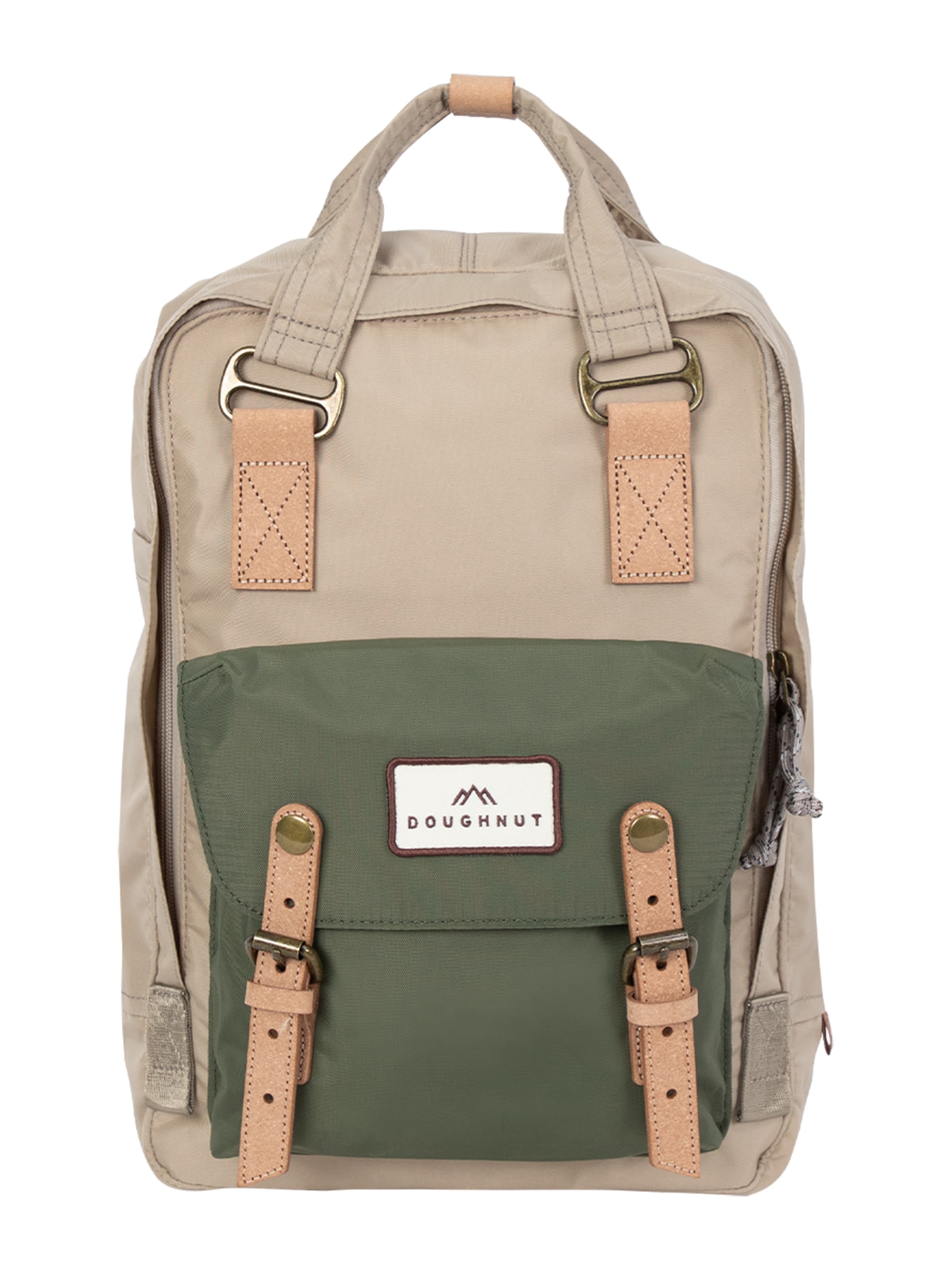 Doughnut Rucksack 'Macaroon Jungle' in Beige: Vorderseite