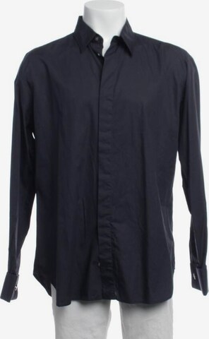 DOLCE & GABBANA Button Up Shirt in XL in Blue: front