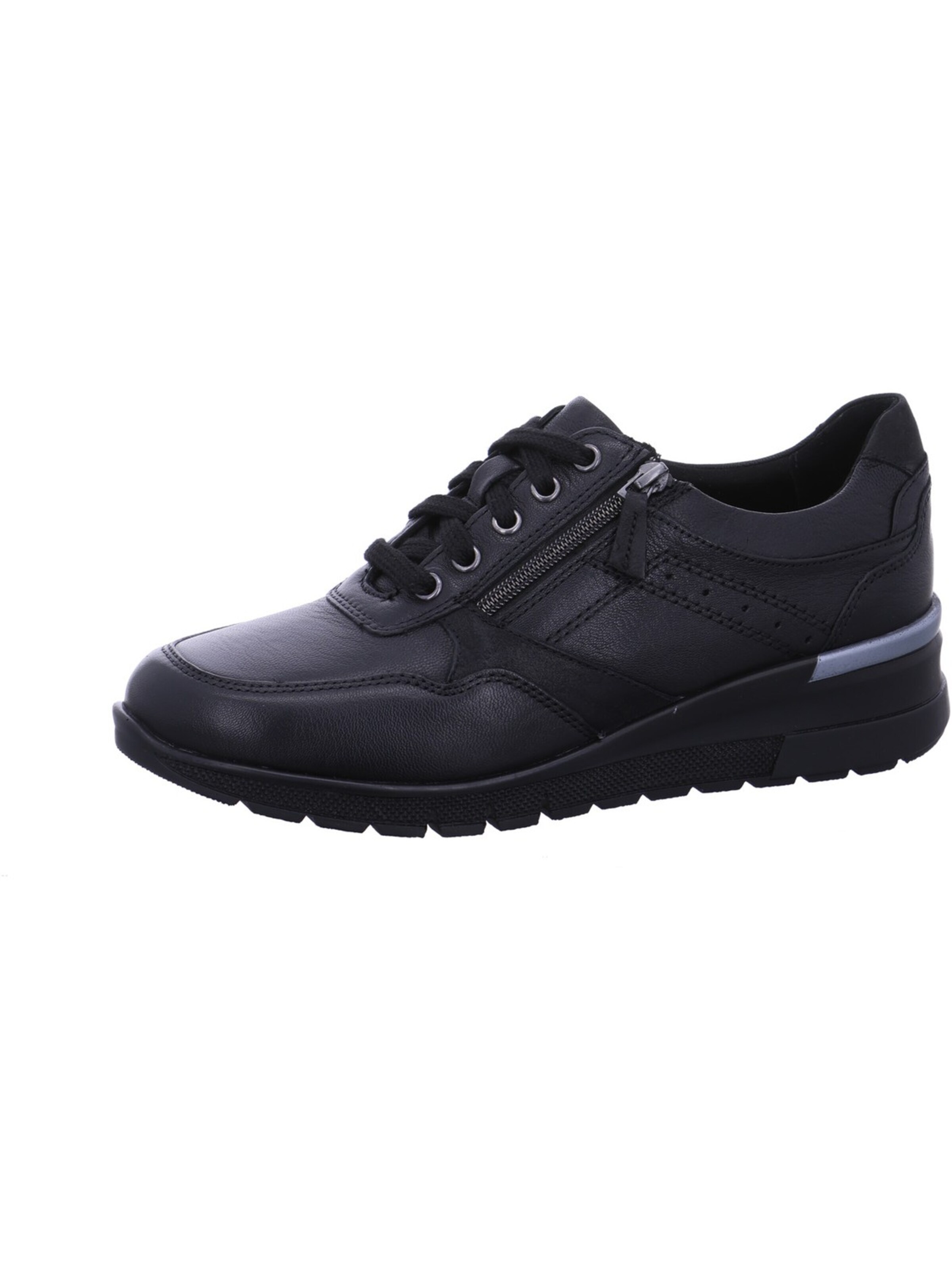 Naturläufer Sneakers 'Naturläufer Sneaker Schwarz' in Black: front