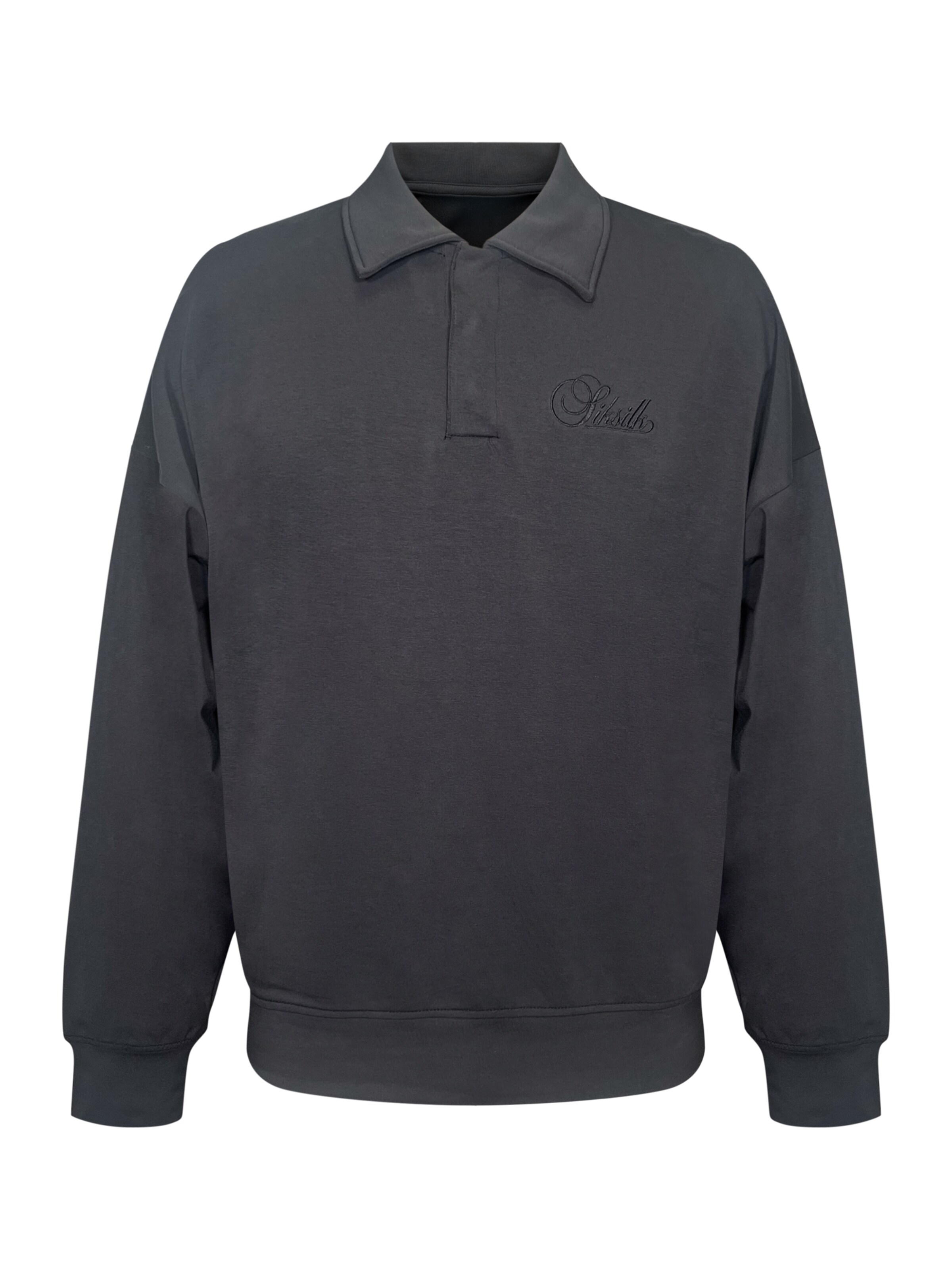 SikSilk Sweatshirt in Zwart: voorkant