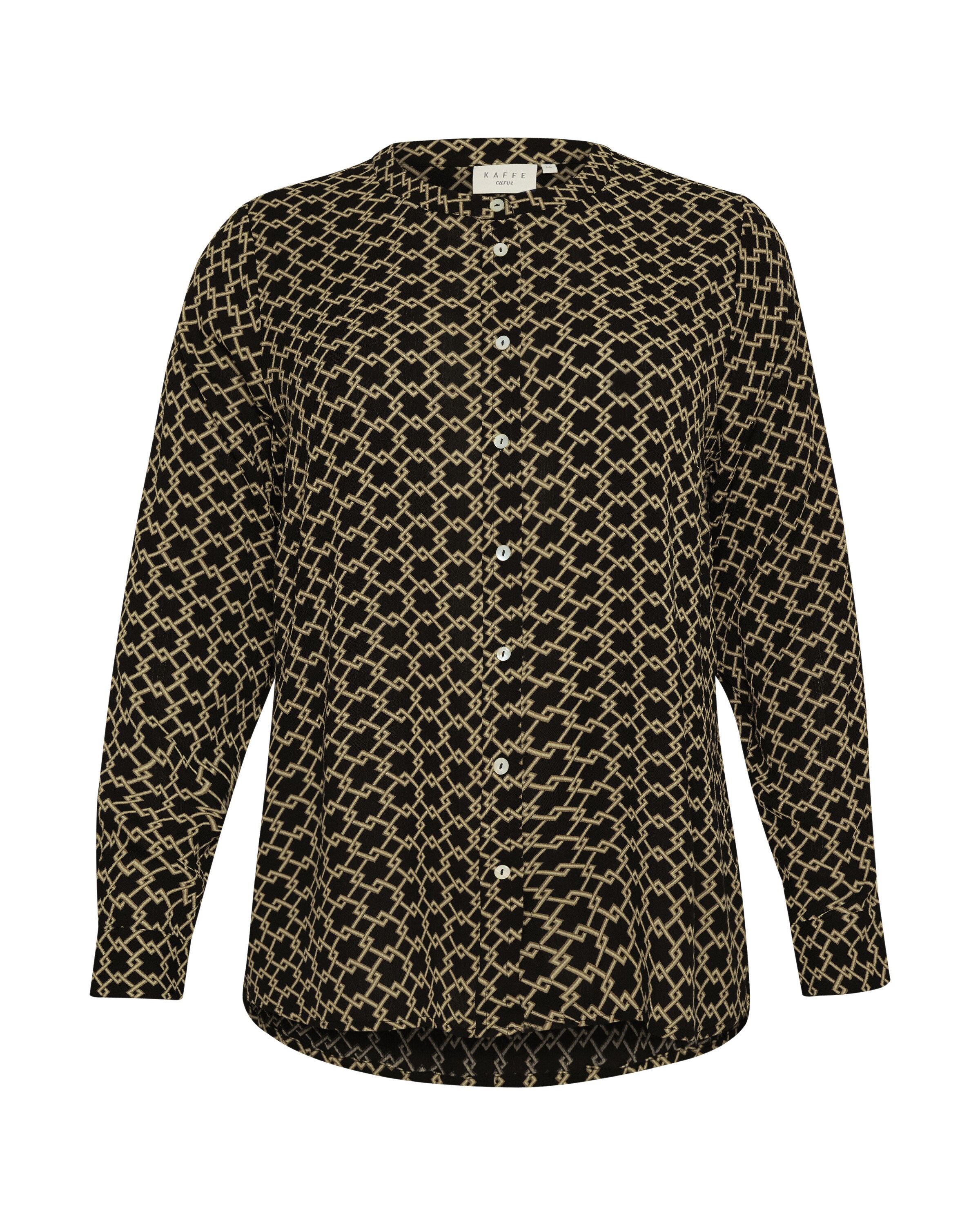 KAFFE CURVE Bluse 'Jamida' in Grün: Vorderseite