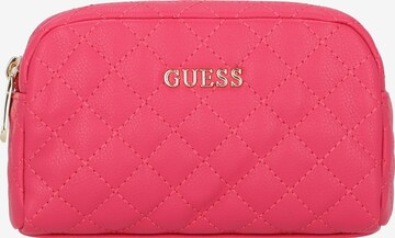 GUESS Cosmetic Bag 'Earlene' in Pink: front