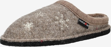 Pantoufle HAFLINGER en beige : devant