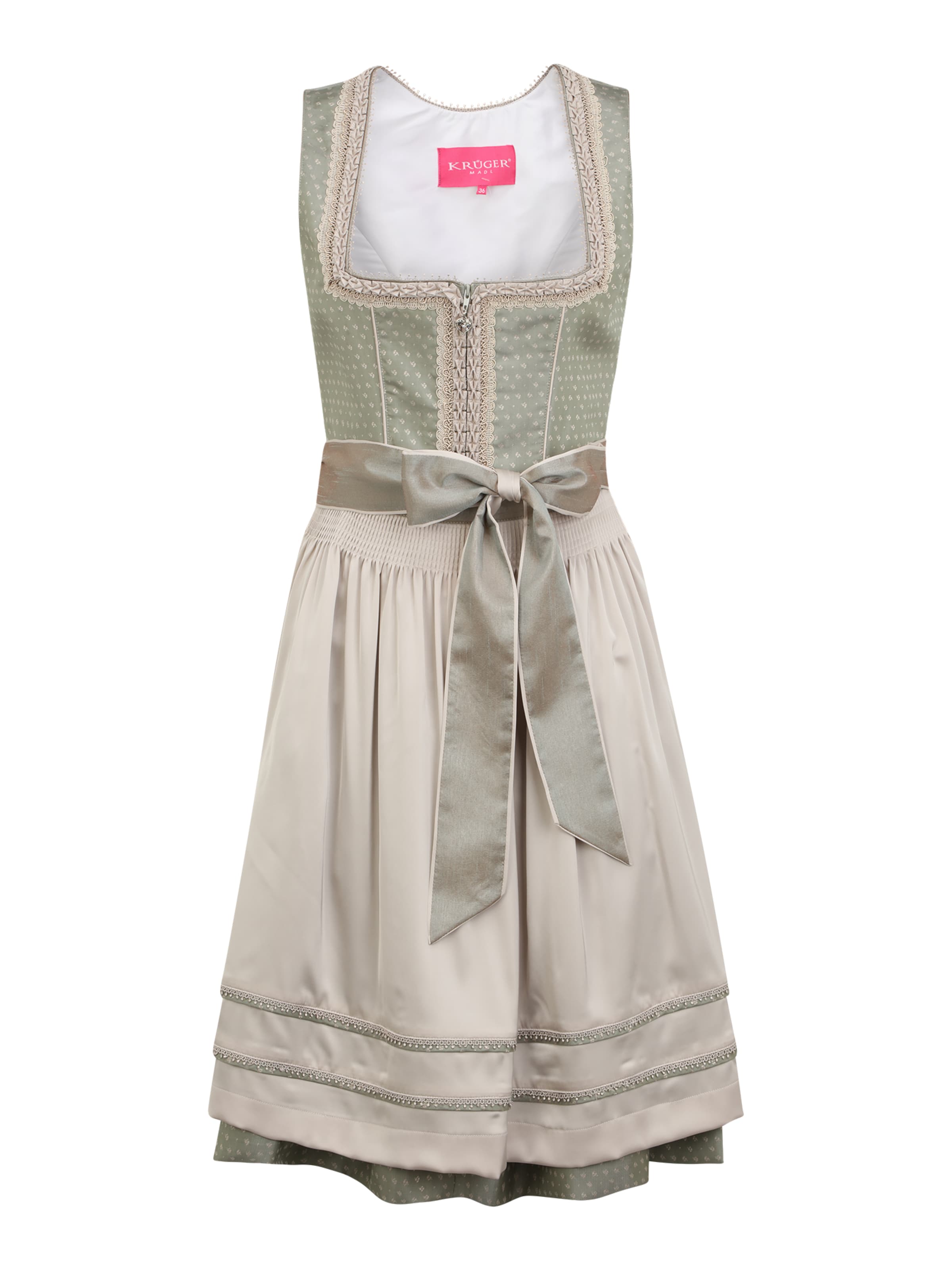 Krüger - Vestido tiroleses en verde: frente