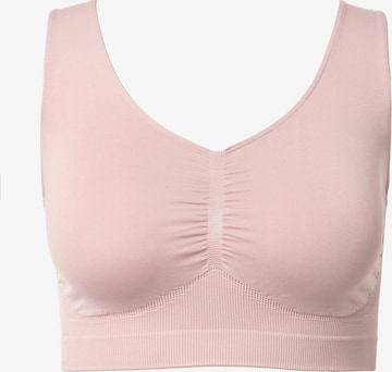 Ulla Popken Bustier BH in Pink: Vorderseite
