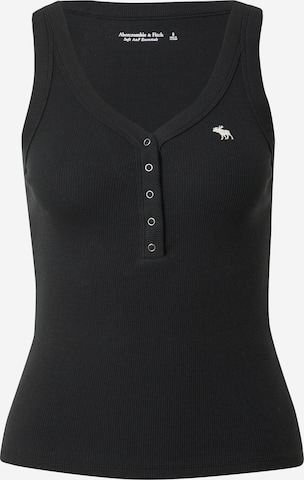 Abercrombie & Fitch Top – černá: přední strana