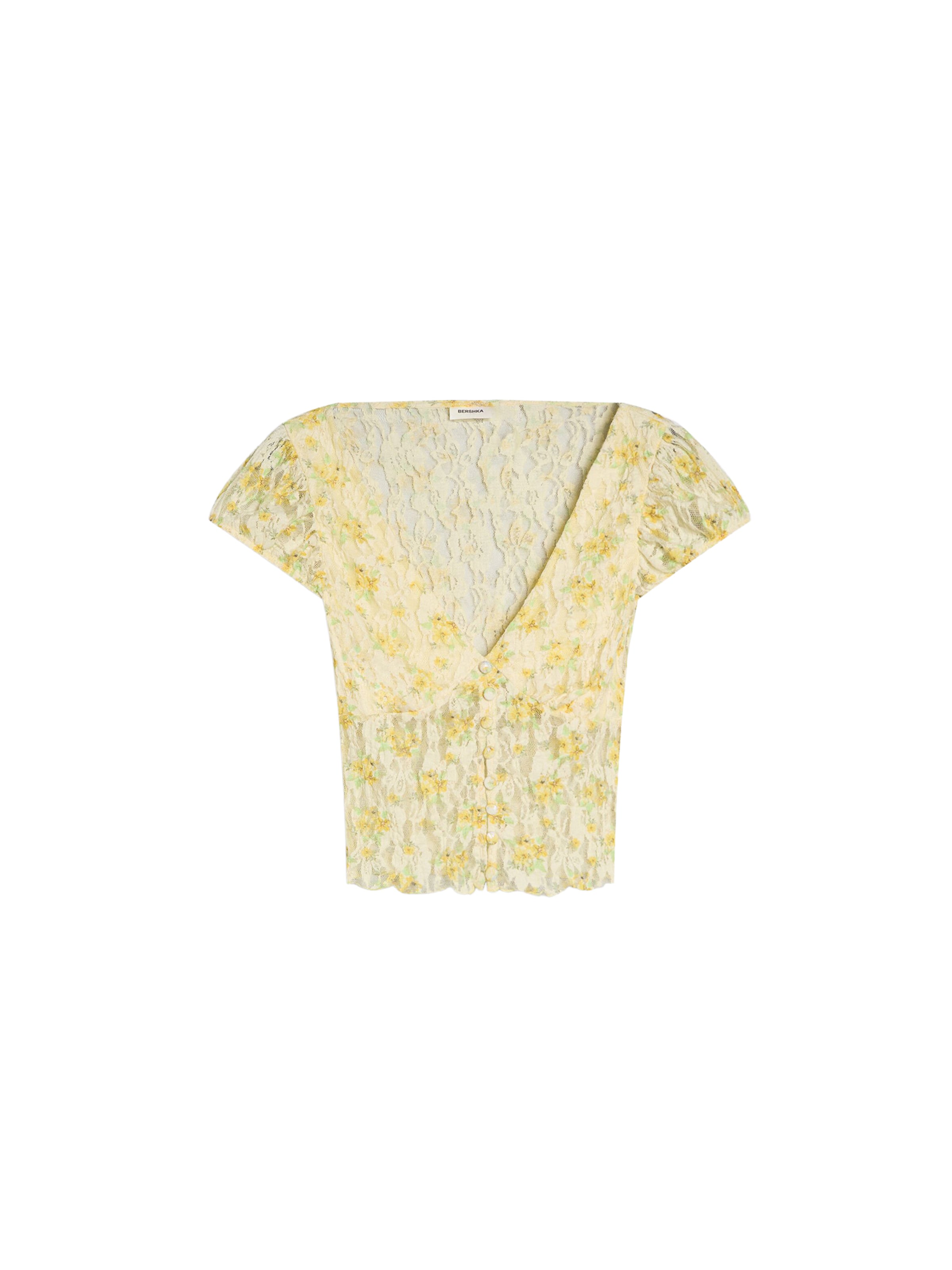 Bershka Blúz - sárga: elől