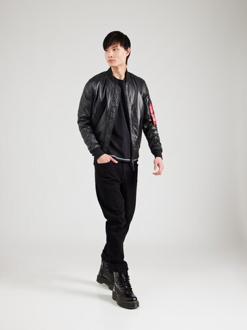 ALPHA INDUSTRIES Футболка в Черный