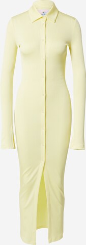Chiara Ferragni Stickad klänning i gul: framsida