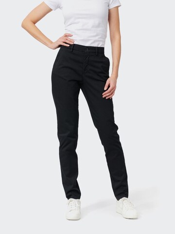 Pantaloni chino 'Chiva 7500' di W. Wegener in nero: frontale
