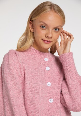 MYMO Knit cardigan in Pink