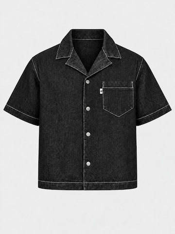 Coupe regular Chemise 'IYLovro' IYITO en noir : devant