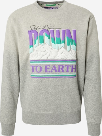 SCOTCH & SODA Sweatshirt in Grey: front