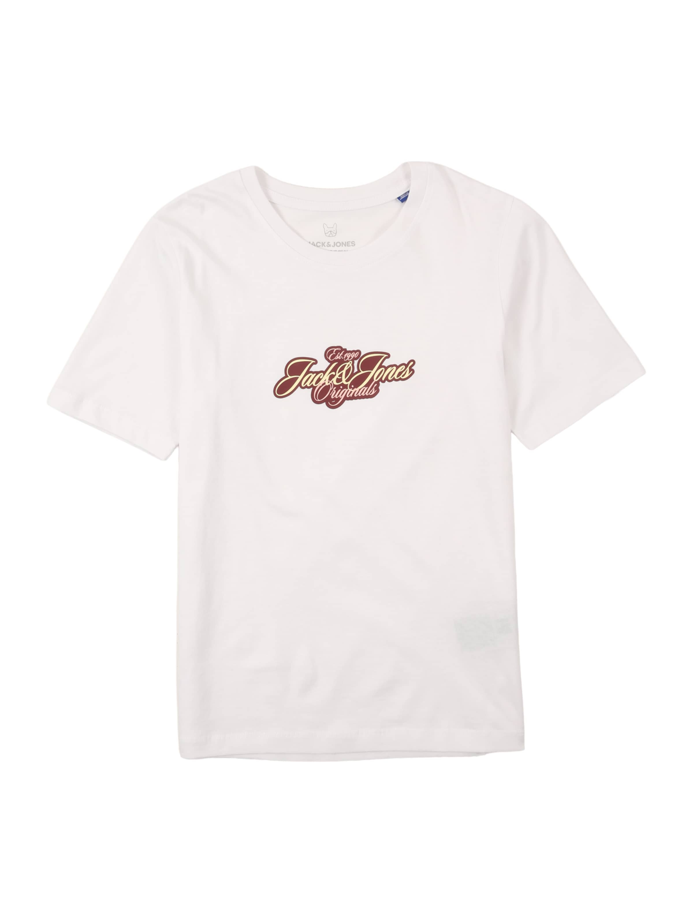 Jack & Jones Junior Tričko 'JORCassis' - Biela: predná strana