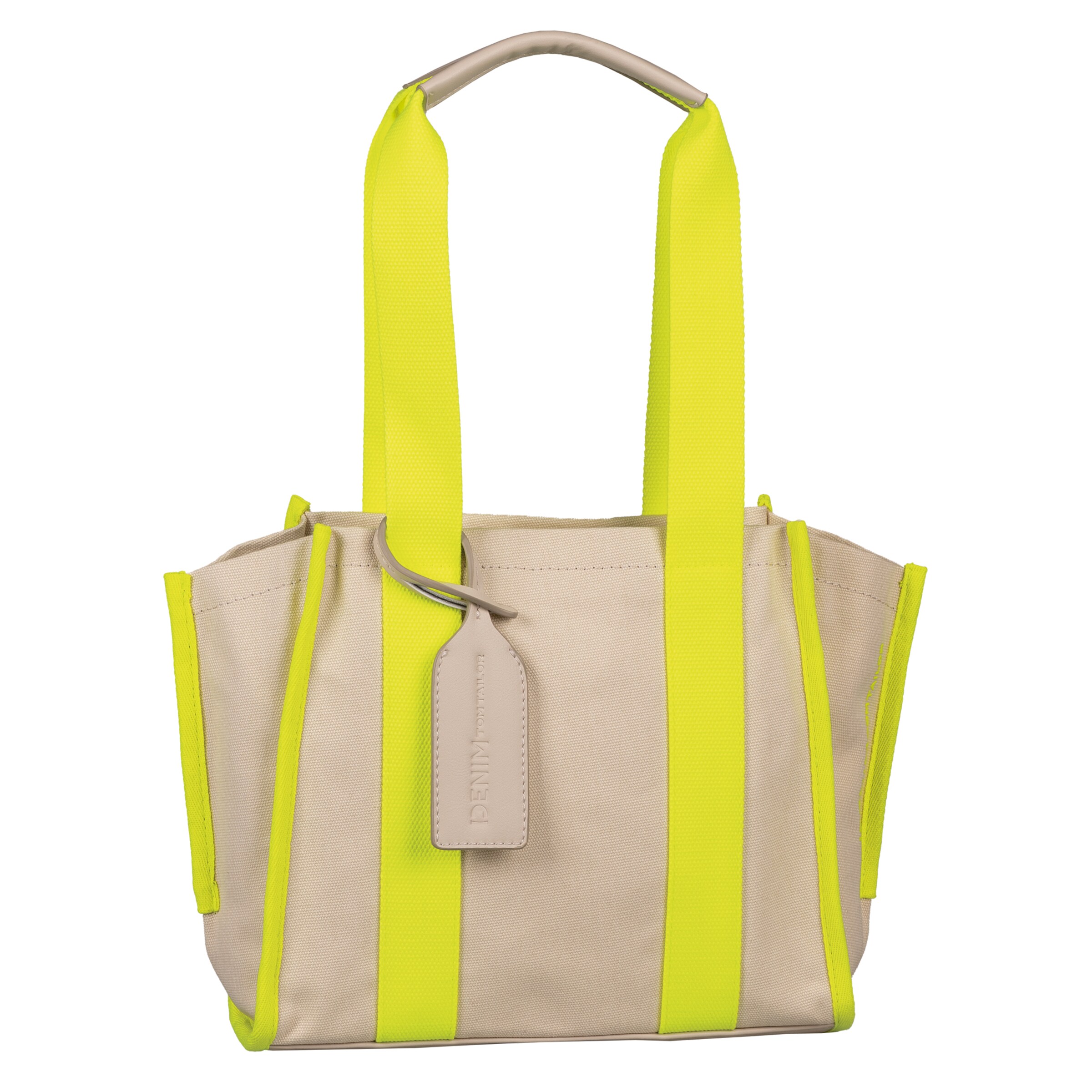 TOM TAILOR DENIM Shopper 'Alani' in Beige: front