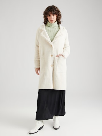 RINO & PELLE Knitted Coat 'Catena' in Beige: front