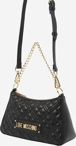 Love Moschino Shoulder Bag in Black: front