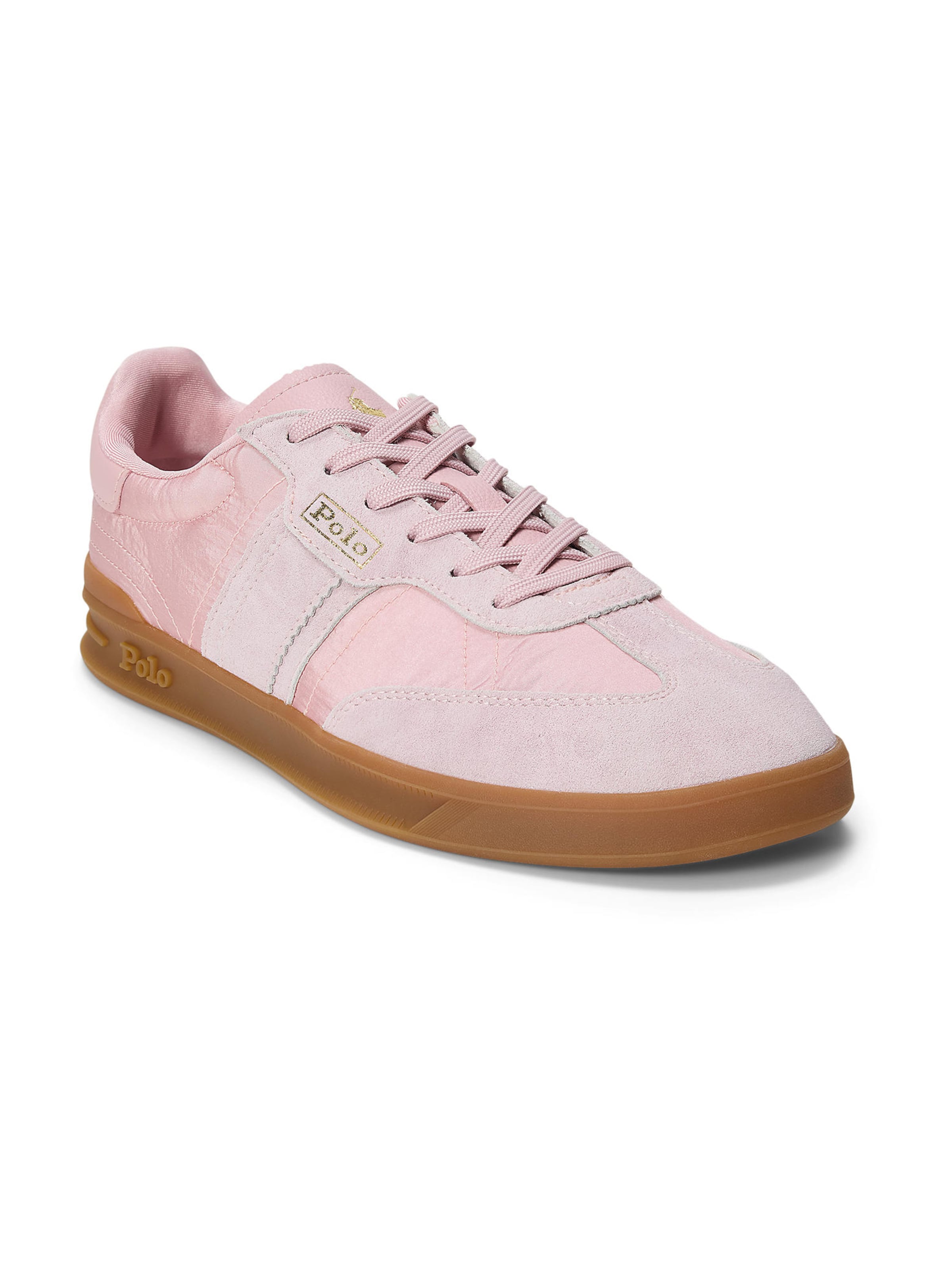 Baskets basses 'Heritage Aera' Polo Ralph Lauren en rose : devant