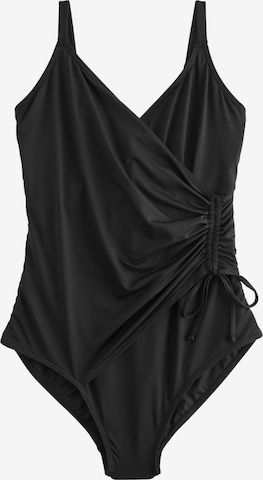 Next Bustier Muotoileva uimapuku värissä musta: etupuoli