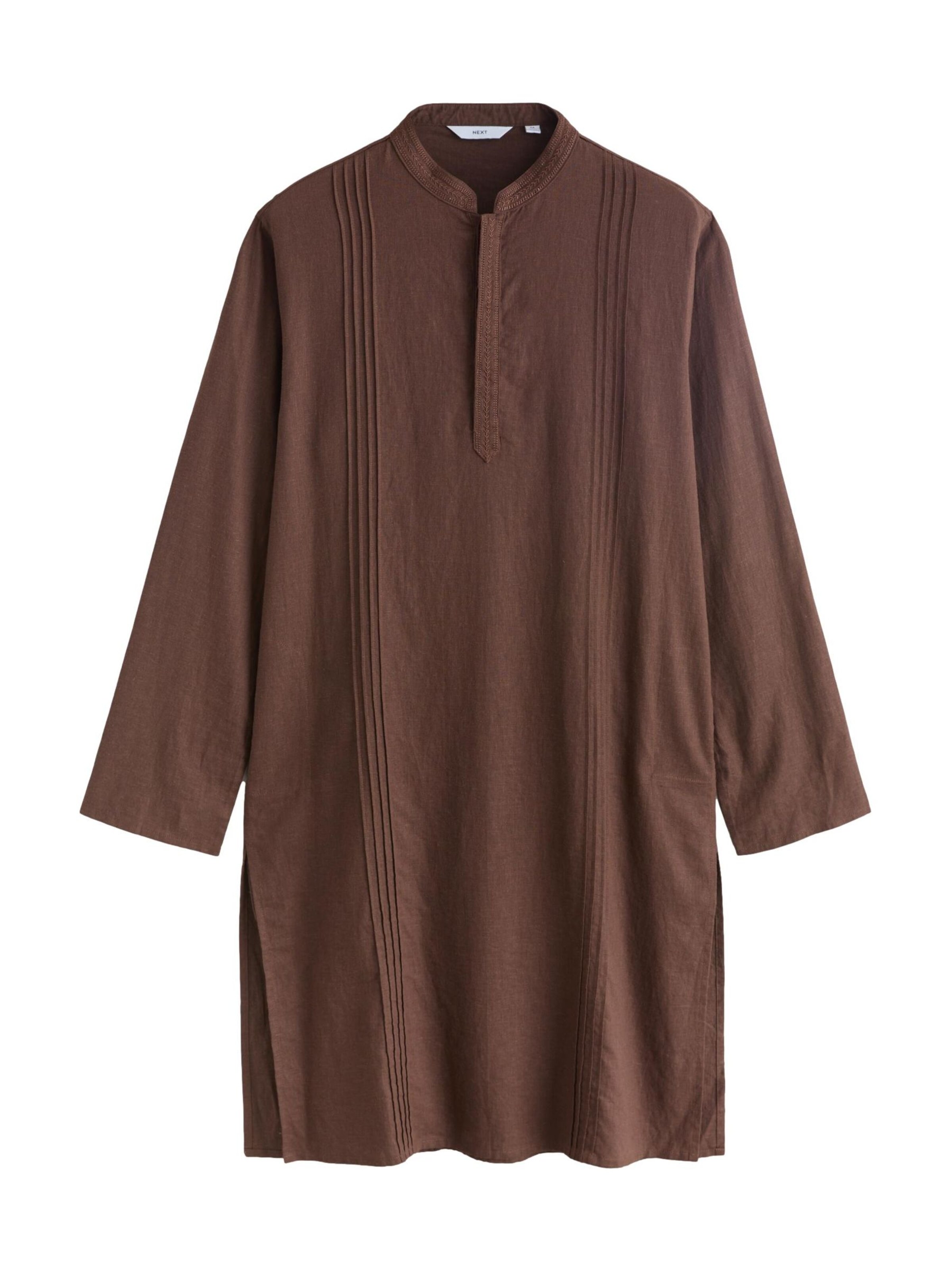 Next Regular Fit Kurta in Braun: Vorderseite