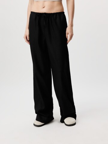 Wide leg Pantaloni 'Effie' di LeGer by Lena Gercke in nero: frontale