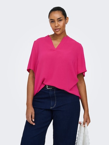 ONLY Carmakoma Blouse 'CARNoemi' in Roze: voorkant