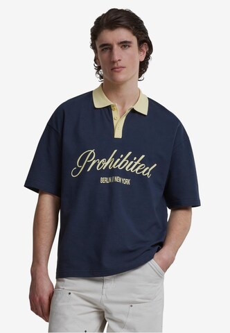 Prohibited Poloshirt in Blau: predná strana