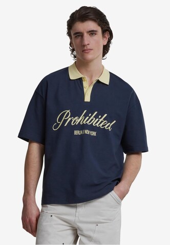 Prohibited Shirt in Blauw: voorkant