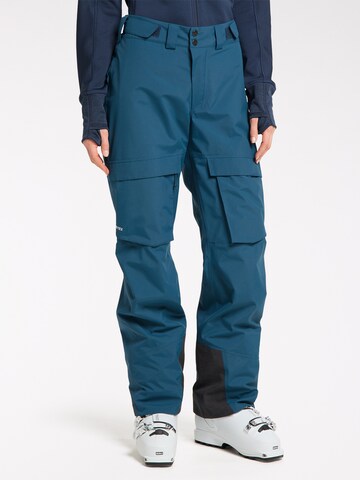 Haglöfs Regular Workout Pants 'Elation GTX' in Blue: front