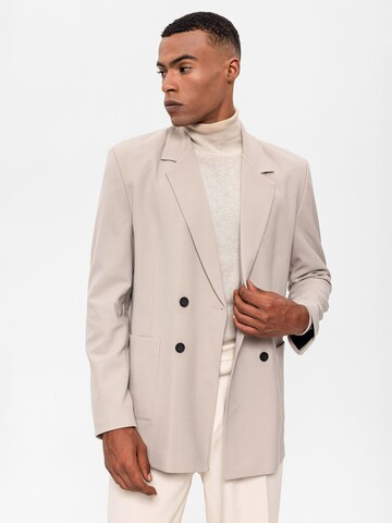 Coupe regular Veste de costume Antioch en beige : devant