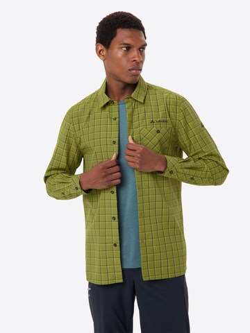 VAUDE Regular fit Athletic button up shirt in Green