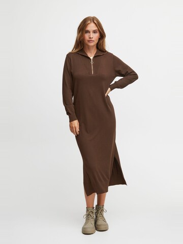 PULZ Jeans Kleid 'Sara' in Braun