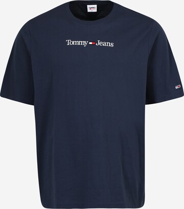 Tommy Jeans Plus T-shirt i blå: framsida