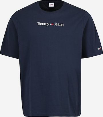 Tommy Jeans Plus Tričko – modrá: přední strana