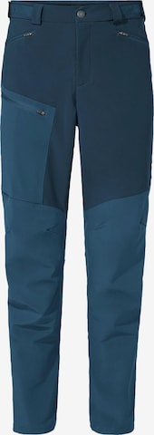 VAUDE Regular Outdoor Pants 'Elope' in Blue: front