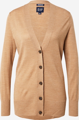 GAP Gebreid vest in Beige: voorkant