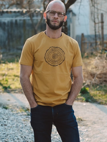 Life-Tree Shirt 'Fairwear Organic Treeslice' in Brown