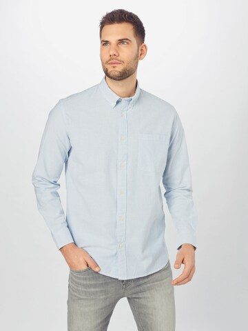 Coupe regular Chemise 'Rick' SELECTED HOMME en bleu : devant