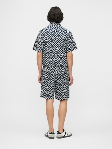 JACK & JONES Regular fit Button Up Shirt 'JJMILO' in Blue