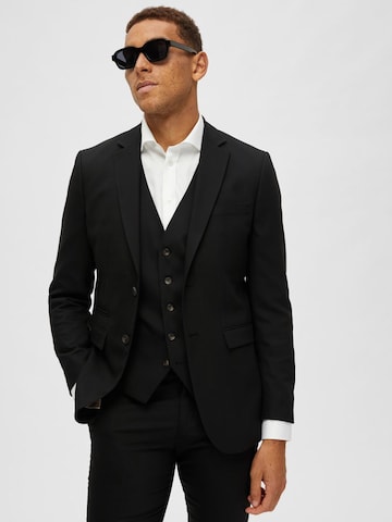 SELECTED HOMME Slim fit Colbert in Zwart