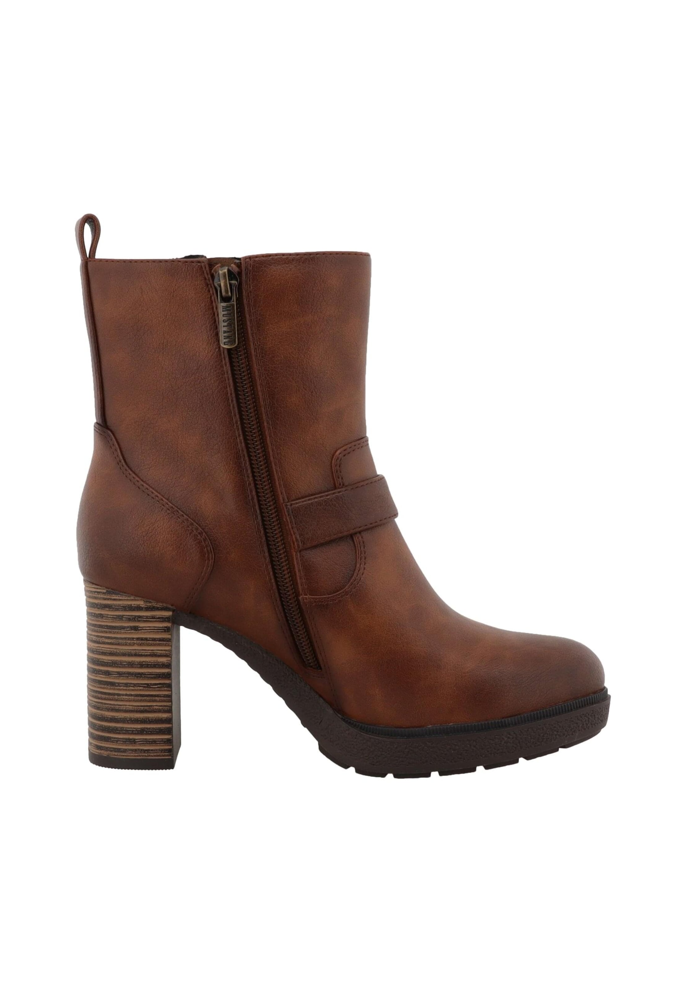 MUSTANG Μποτάκι 'Nana' σε καφέ