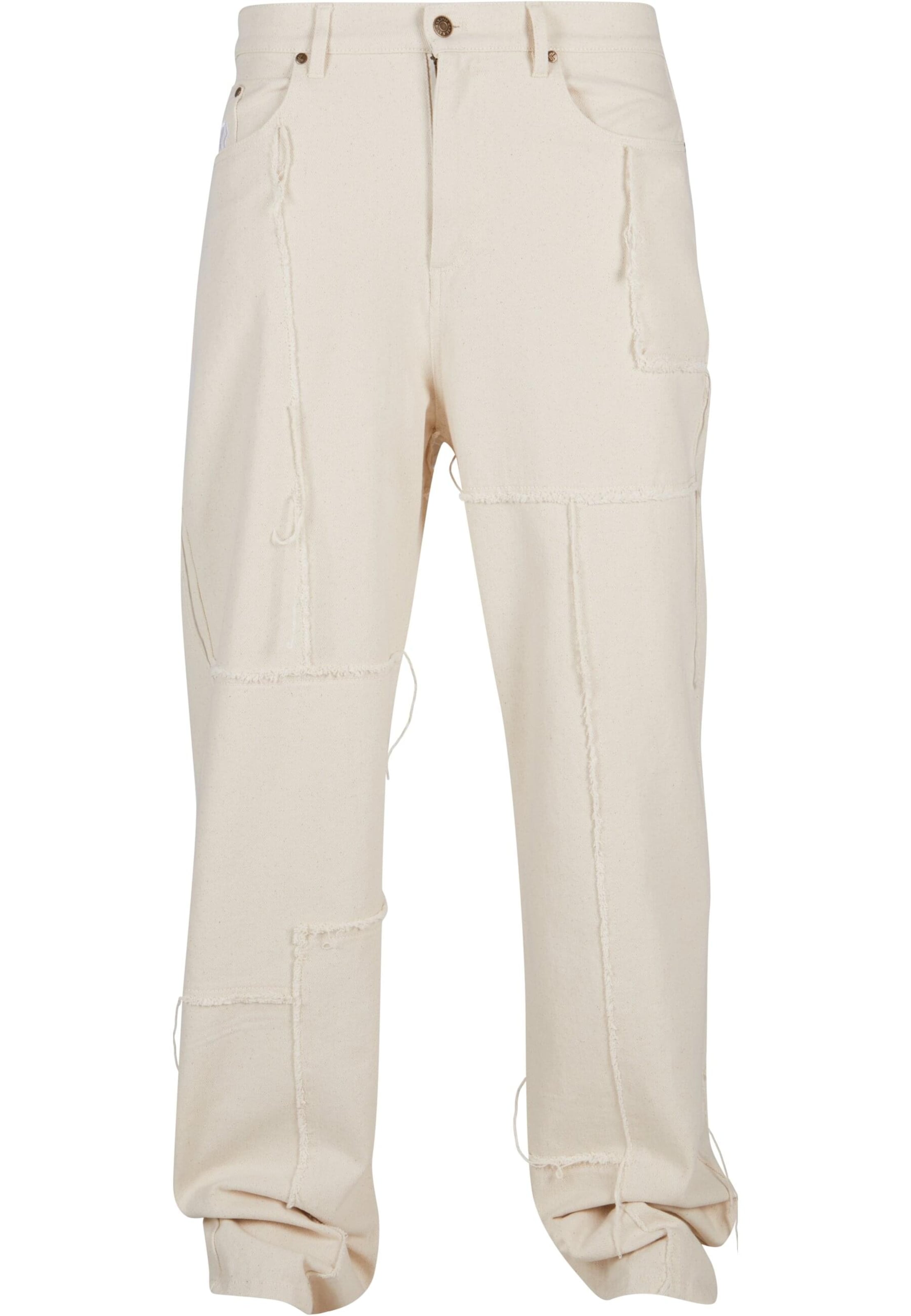 Karl Kani Loosefit Jeans in Beige: Vorderseite