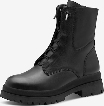 Tamaris - Botines con cordones en negro: frente