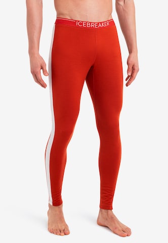 ICEBREAKER Skinny Workout Pants 'M 200 Oasis' in Red: front