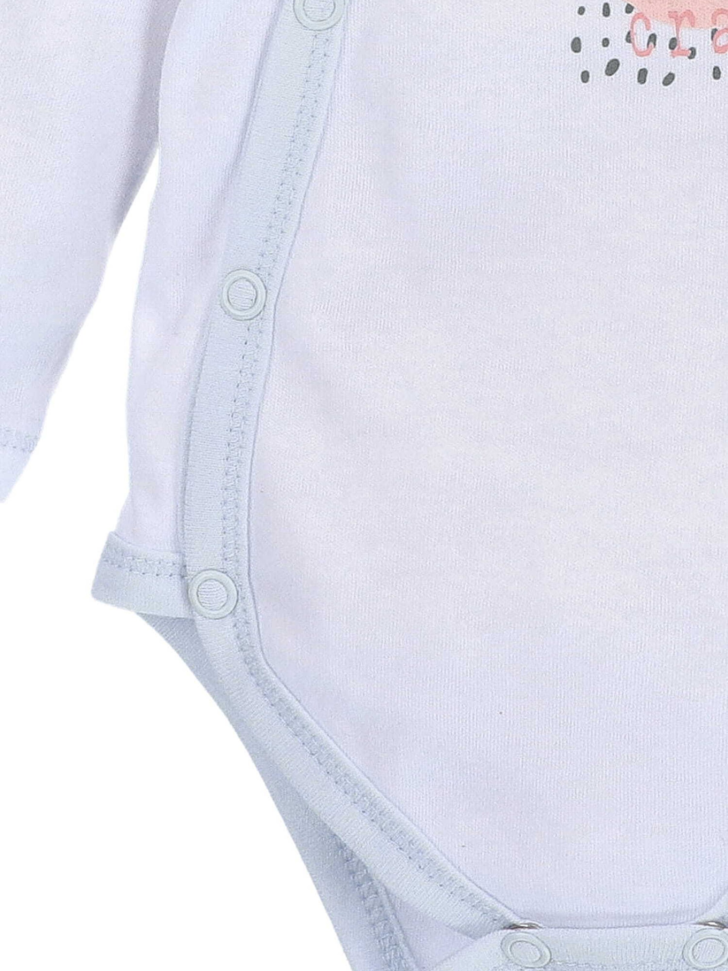 NINI Rompertje/body 'Krabbe' in Wit