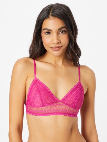 DKNY Intimates Triangle Bra in Pink: front