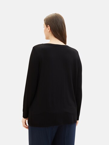 T-shirt Tom Tailor Women + en noir