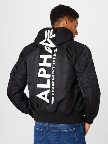 ALPHA INDUSTRIES Kevad-sügisjope 'MA-1 ZH', värv must