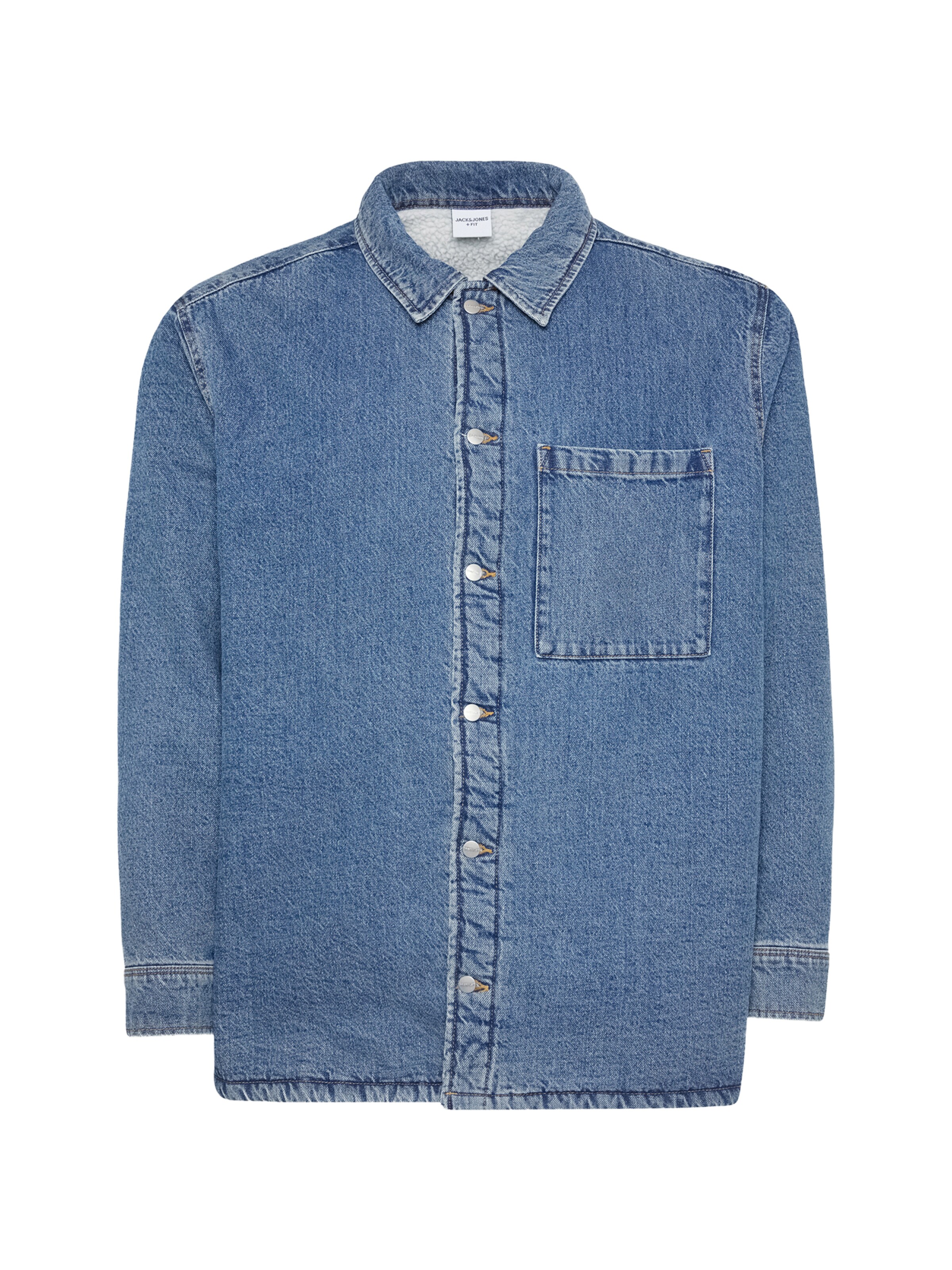 Jack & Jones Plus Comfort fit Between-Season Jacket 'JORJAMES' in Blue: front